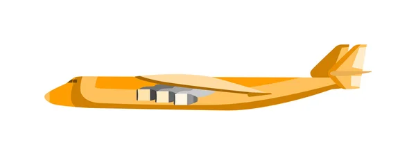 Ilustración de vector de avión de carga . — Vector de stock