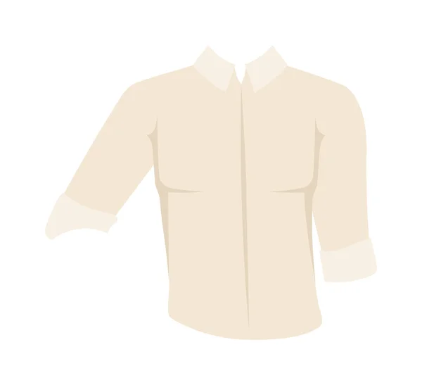 Camisa vetor branco desenhos animados ilustração . —  Vetores de Stock