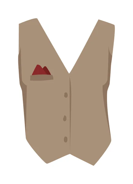 Vest gilet vector illustratie — Stockvector