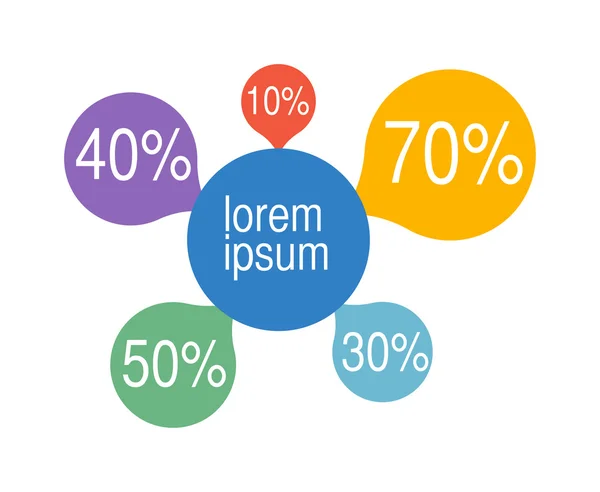 Elementos do gráfico de bolhas ilustração vetorial . —  Vetores de Stock