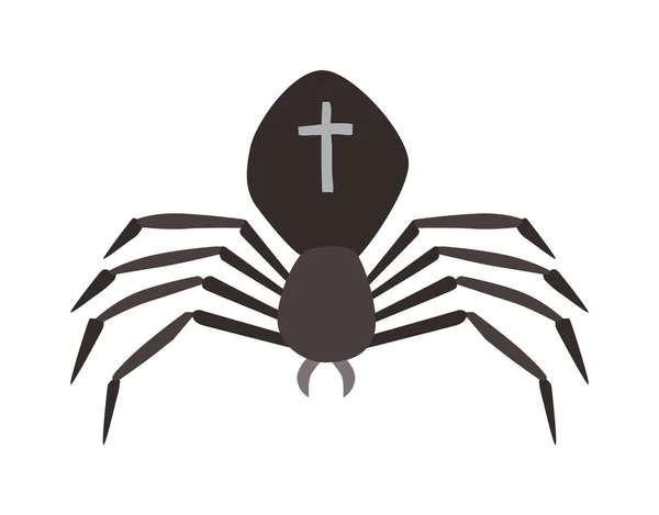 Spider illustration. Black Widow. — Stockvector