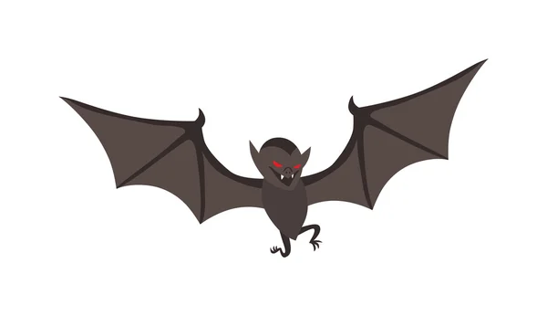 Illustration du vecteur mignon de chauve-souris Halloween Cartoon . — Image vectorielle