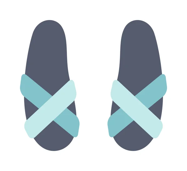 Scarpe da ginnastica da spiaggia estate stile di vita scarpe moda illustrazione . — Vettoriale Stock