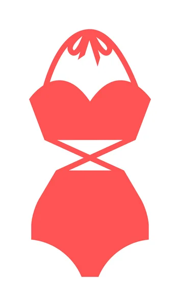 Flat swimsuit isolated illustration. — Stock vektor