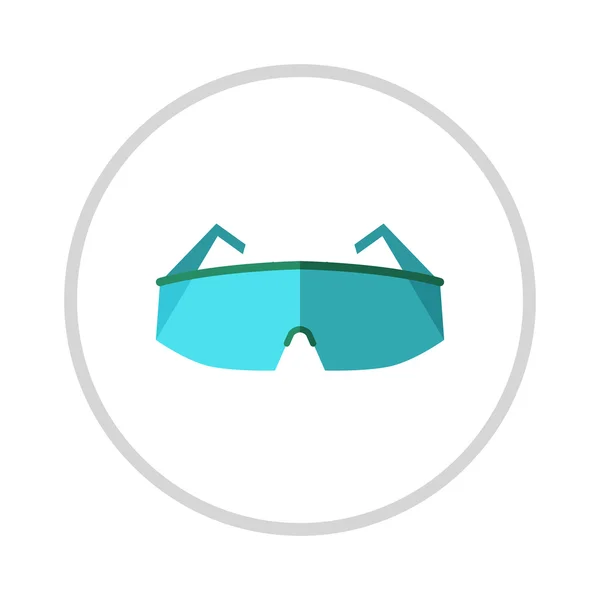 Brýle, oční ochranu ilustrace izolované na bílém pozadí. — Stockový vektor