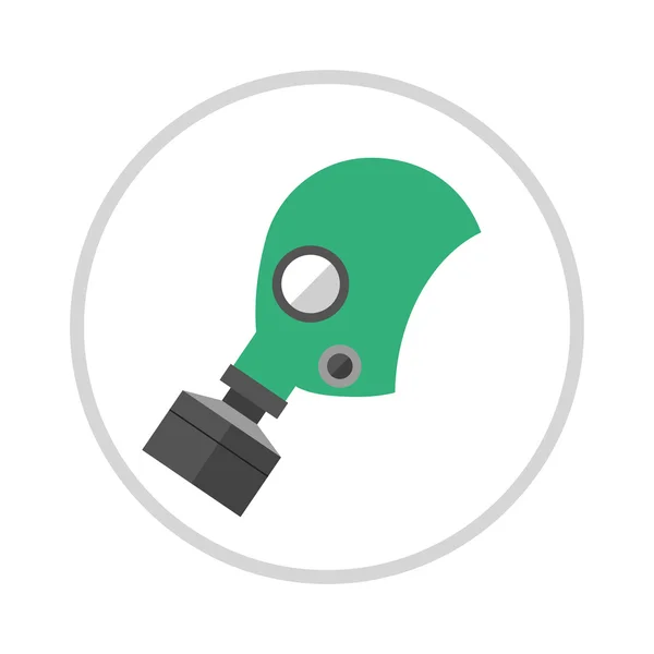 Gas mask isolated render on a white background. Vector Graphics