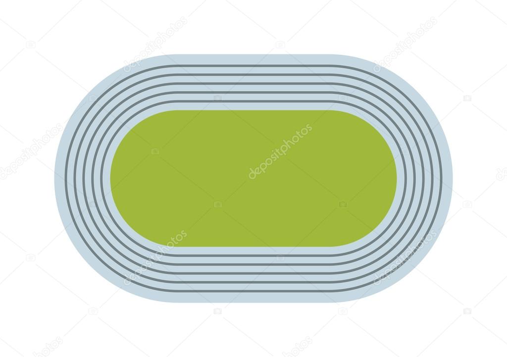 Athletics Games Stadium vector illustration