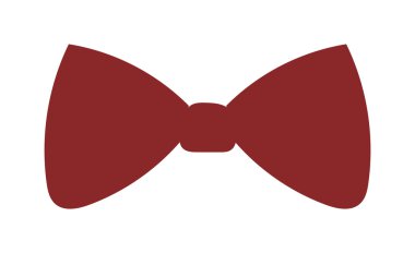 Kırmızı kelebek giyim moda vektör illüstrasyon beyaz arka plan izole