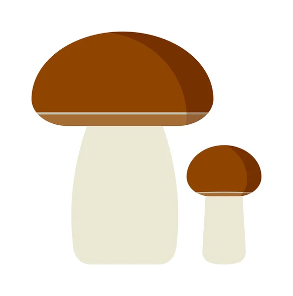 Paddestoelen vector cartoon illustratie op witte achtergrond — Stockvector