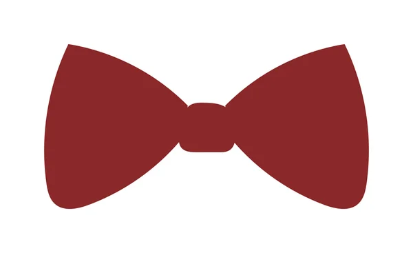 흰색 배경에 고립 된 빨간 나비 의류 패션 벡터 그림 — 스톡 벡터