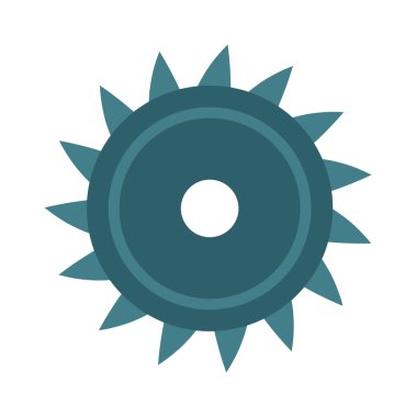 Disk testere bıçak metal sanayi takım dairesel makine ekipmanları vektör illüstrasyon.