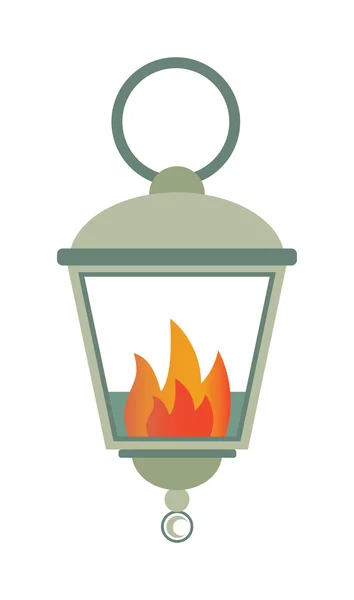Lampada antincendio isolato su sfondo bianco piatto vettoriale illustrazione . — Vettoriale Stock
