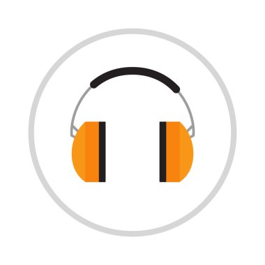 Beyaz bir arka plan üzerinde izole koruyucu kulak muffs.