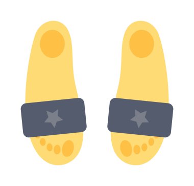 Beach sneakers summer travel lifestyle fashion shoes illustration.