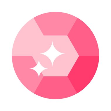 Değerli taş illüstrasyon düz tasarım .