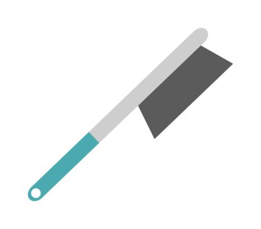 Car washing brush isolated on white background flat vector illustration.