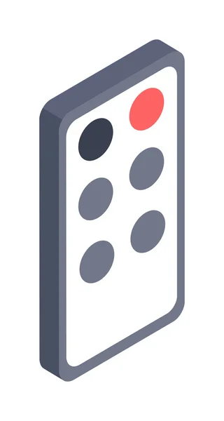 Illustration de télécommande icône isométrique . — Image vectorielle