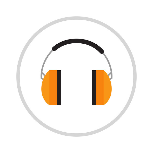 Защитные наушники изолированы на белом фоне
.