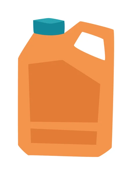 Botellas de plástico de productos de limpieza química doméstica ilustración vectorial plana aislada sobre fondo blanco . — Vector de stock