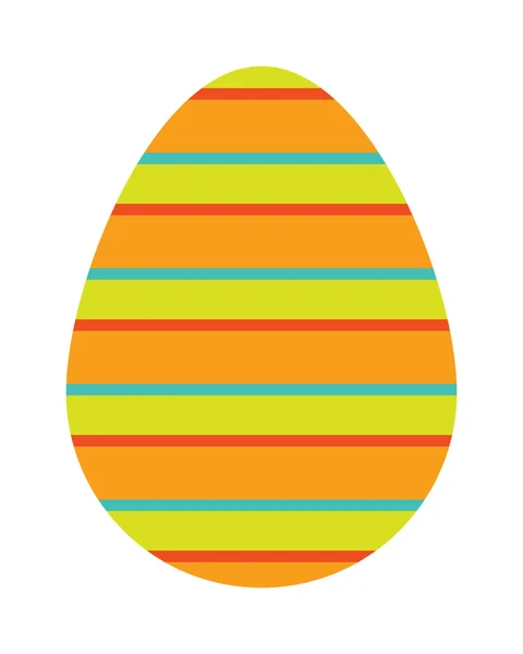 Cor easter ovo cartoon primavera decoração e comida símbolo plana vetor ilustração . — Vetor de Stock