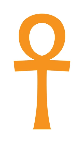 Egiptul simboluri vector Ankh Hieroglife pe fundal alb — Vector de stoc