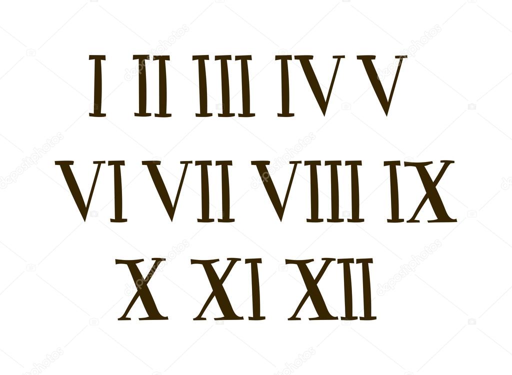 Roman Letters And Numbers - Letter