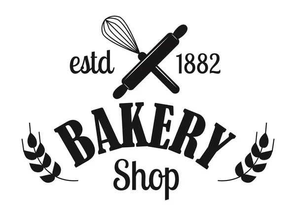 Bäckerei Abzeichen und Brot Logo Symbol modernen Stil Vektor. — Stockvektor