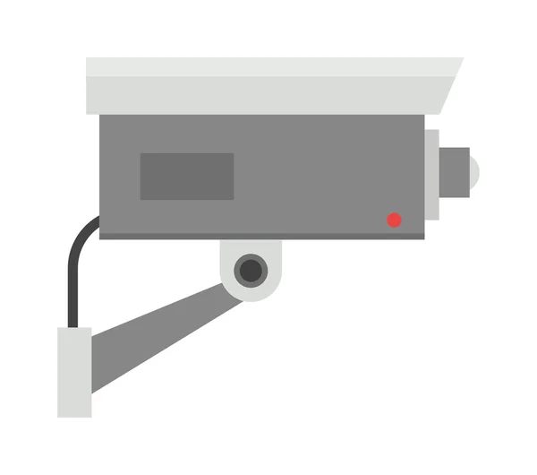 Felügyeleti biztonsági kamera biztonsági otthoni védelmi rendszer technológia vektoros illusztráció. — Stock Vector