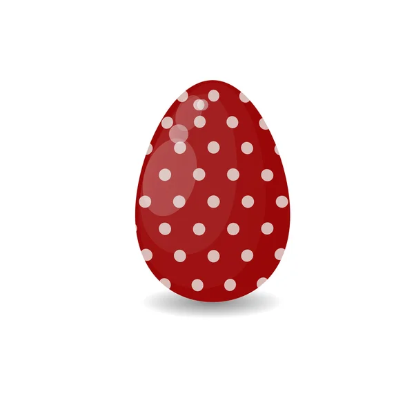 Renk paskalya yumurtası karikatür bahar dekorasyon ve gıda sembolü düz illüstrasyon. — Stok Vektör