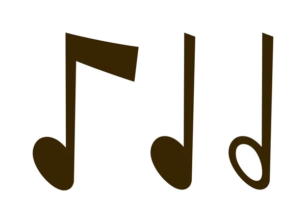 Vector iconos de oro conjunto música nota melodía símbolos vector ilustración . — Vector de stock