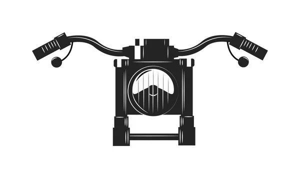 Black classic bike silhouette transport power vector illustration. — Stock Vector