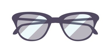 vector gözlüklü beyaz zemin üzerine izole.