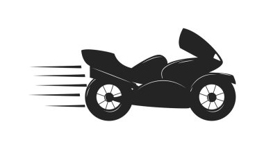 Spor bisiklet siyah siluet taşıma güç vektör illüstrasyon.