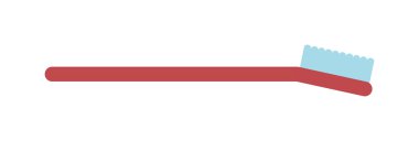 Diş fırçası vektör simgesi illüstrasyon beyaz izole