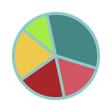 Business data graph chart analytics vector elements black silhouette