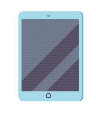 Tablet infografik simge vektör illüstrasyon düz tasarım.