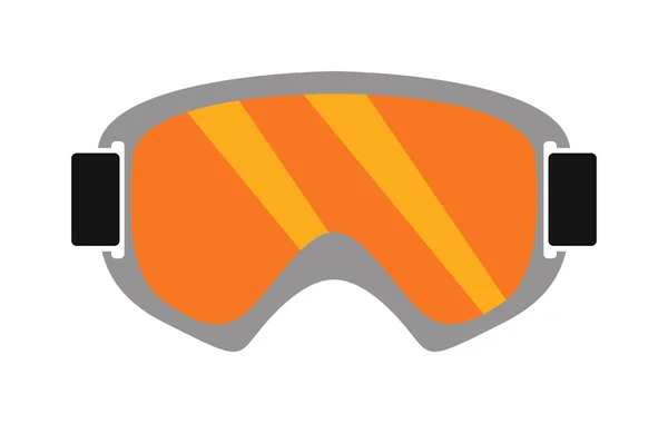 Snowboard gafas deportivas diseño protección vector . — Archivo Imágenes Vectoriales