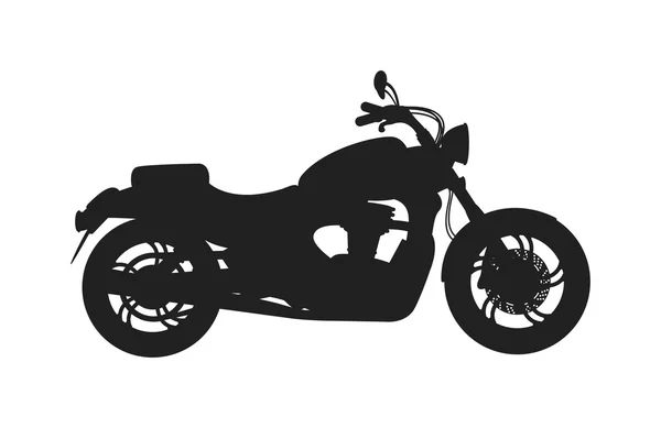 Zwarte klassieke fiets silhouet transport Power vector illustratie. — Stockvector