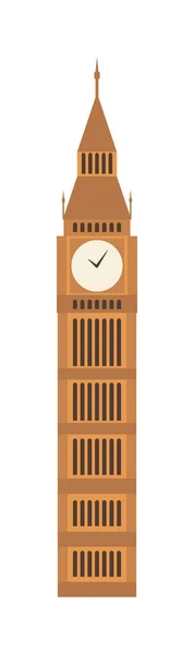 Ilustração vetorial grande ben relógio símbolo de Londres e Reino Unido . — Vetor de Stock