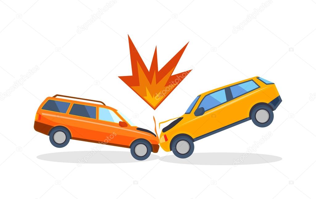 Vector Pictures Set of Different Accidents on the Road. Big Damage of Cars  Stock Vector - Illustration of drive, fatal: 114118480