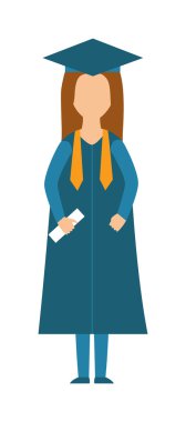 Mezuniyet vektör eğitimi insanlar başarılı öğrenciler bilgi okul veya üniversite veya kolej infografik kavramı