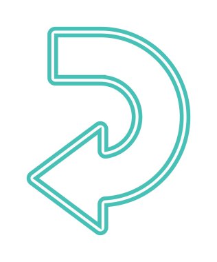 Vektör ok soyut logo şablonu.