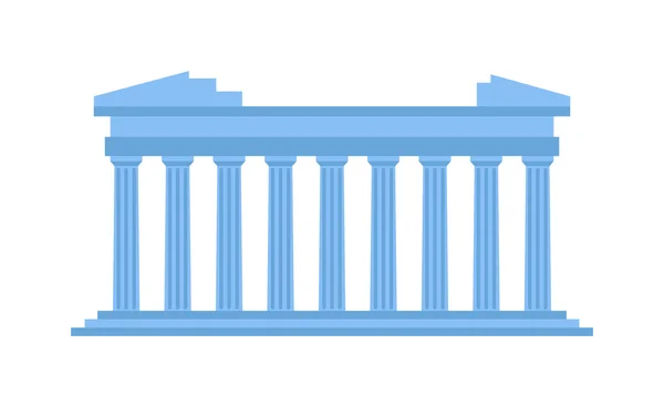 Antiga estrutura antiga Grécia entrada com colunas vetor . —  Vetores de Stock