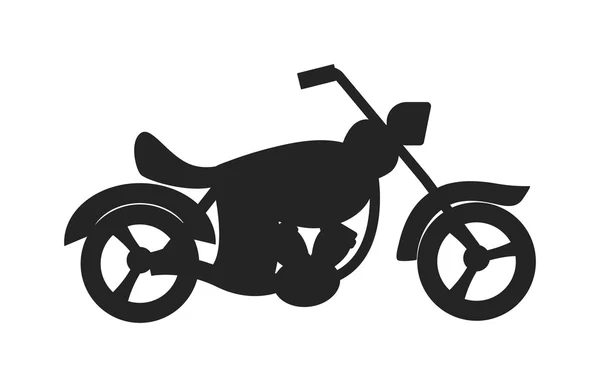 Svart Sport Bike Silhouette transport Power vektor illustration. — Stock vektor