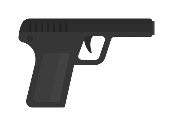 Weapon series vintage wild west army handgun military pistol gun vector. — Wektor stockowy