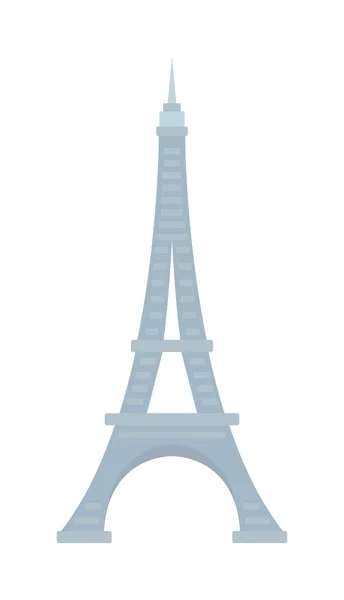 Eiffel Tower Paris France landmark architecture vector illustration. — ストックベクタ