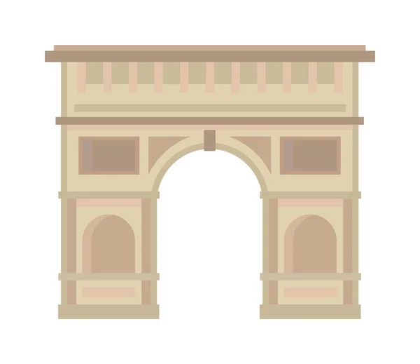 Arc de Triomphe Paris France architecture europe voyage monument vecteur . — Image vectorielle