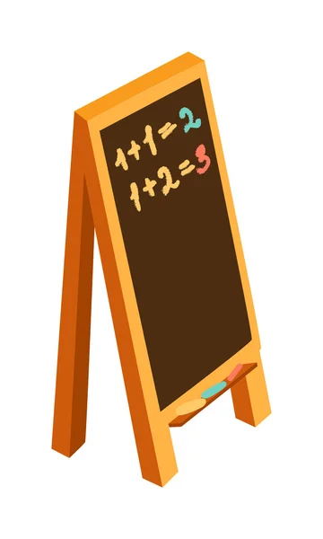 Blackboard or sandwich school, chalkboard, blank vector illustration. — Stock Vector