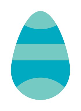 Renk paskalya yumurtası karikatür bahar dekorasyon ve gıda sembolü düz vektör illüstrasyon.