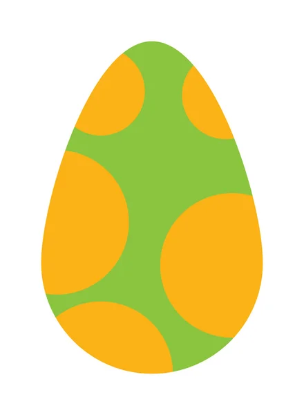 Farbe Osterei Cartoon Frühling Dekoration und Lebensmittel Symbol flache Vektor Illustration. — Stockvektor